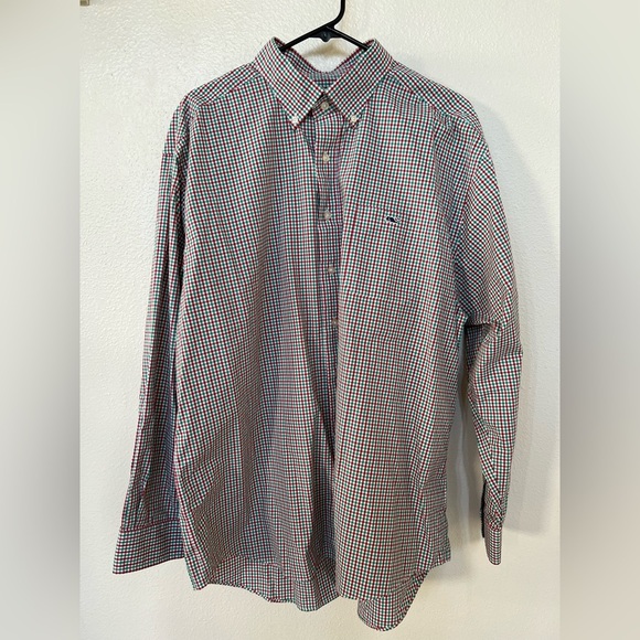 Men's Vineyard Vines Plaid Button Down - Picture 1 of 4